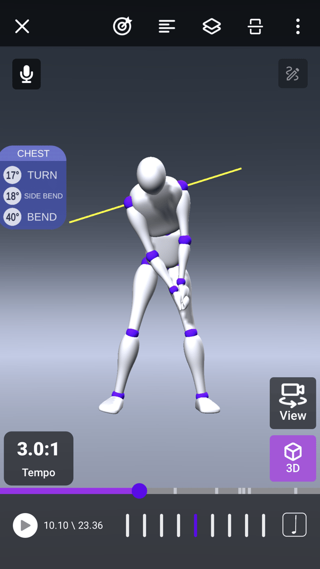 What is a Tracker (VISUALS) in the Sportsbox 3DGolf app?